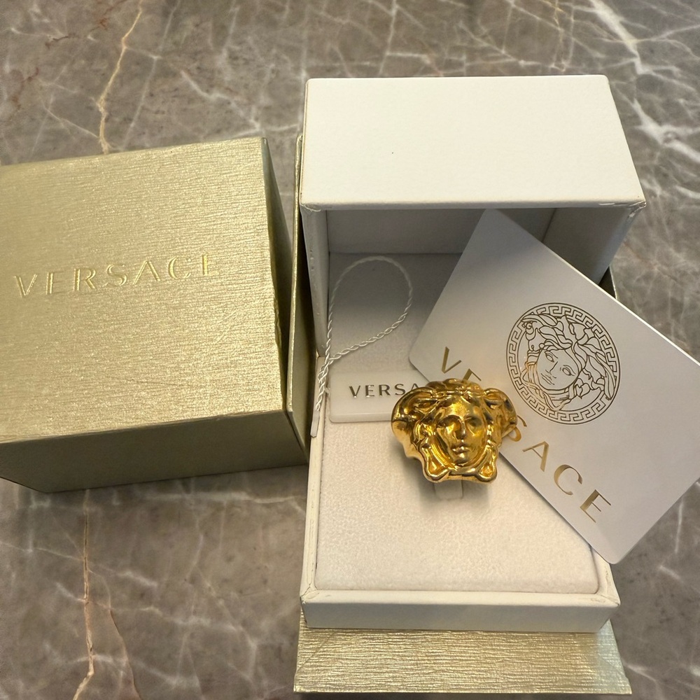 Versace Gold Medusa Icon Ring